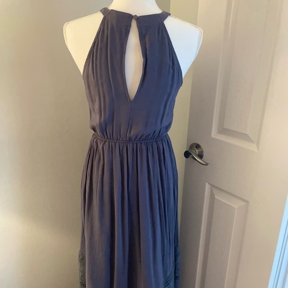Altar’d State Maxi Dress Dusty Blue size S lined - Picture 3 of 12